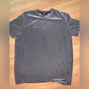 Velour ribbed t-shirt